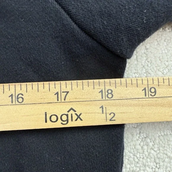 Aether Journey Pullover Womens M Black Hoodie Quiet Luxury $158 - Picture 7 of 9